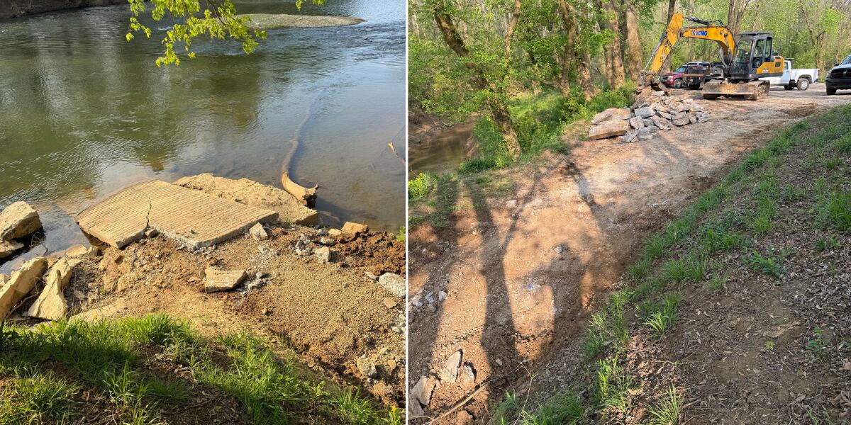 Hart Ramp Hart County boat ramp replacement underway