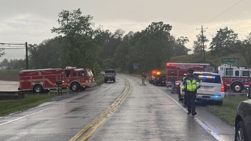State and County responders searched for a 12-year-old believed to have been swept away in...