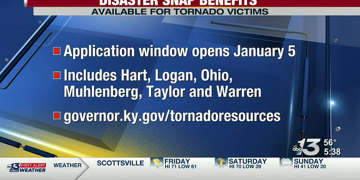 Disaster SNAP benefits approved for 14 counties
