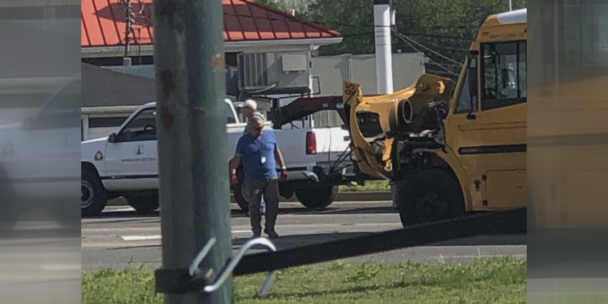 Truck crashes into Bowling Green school bus; driver of the truck arrested