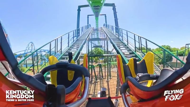 POV of Kentucky Kingdom's latest coaster