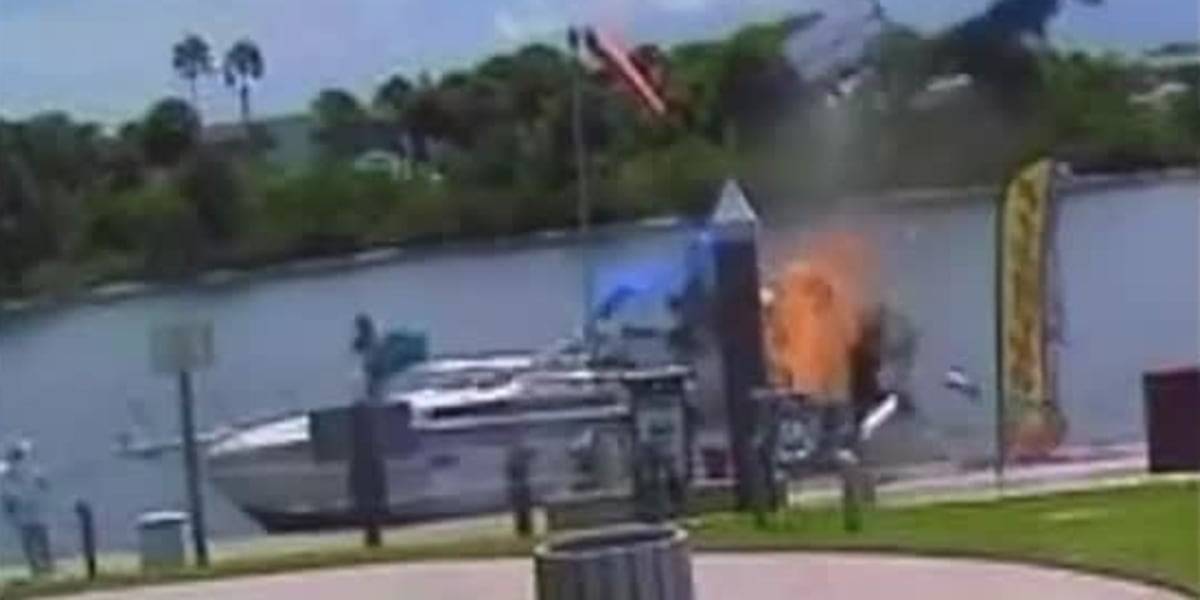 Boat Explodding WATCH: Boat explodes, sends debris flying at Florida marina