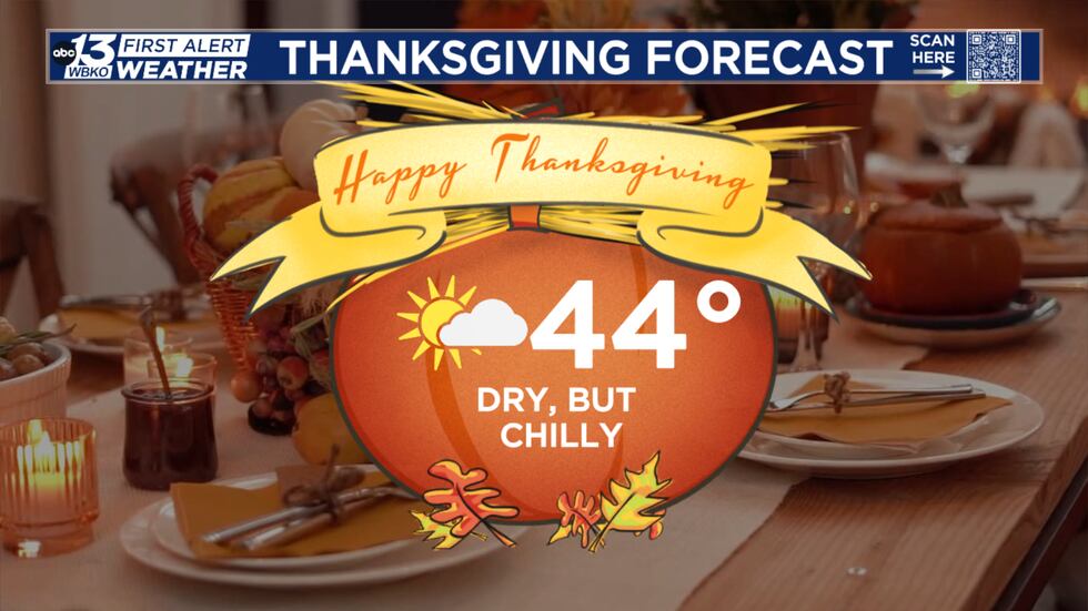 Very Chilly FORECAST Chilly, but dry for Thanksgiving