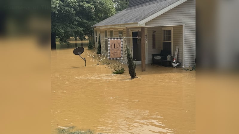 Morgantown woman says floodwaters went from the creek to inside her home in minutes.