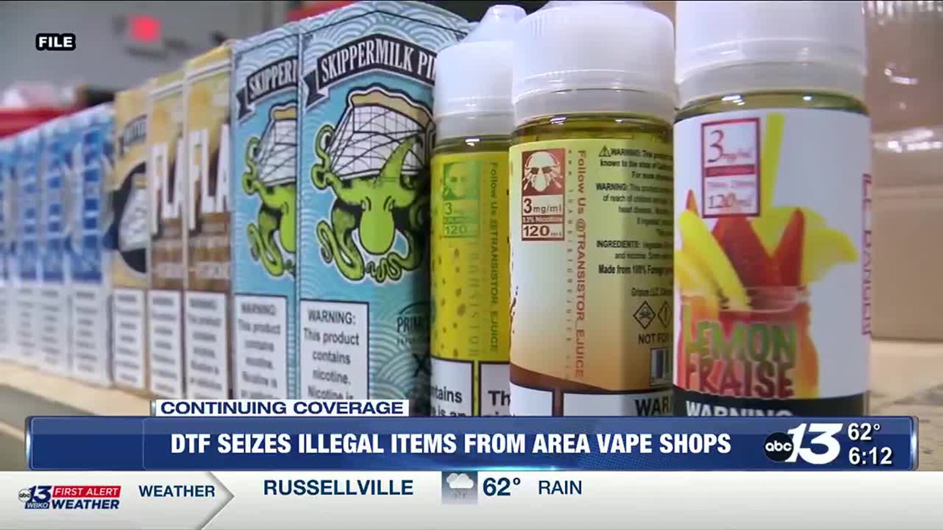 DTF seizes illegal items from Bowling Green vape shops DTF seizes illegal items from Bowling Green vape shops