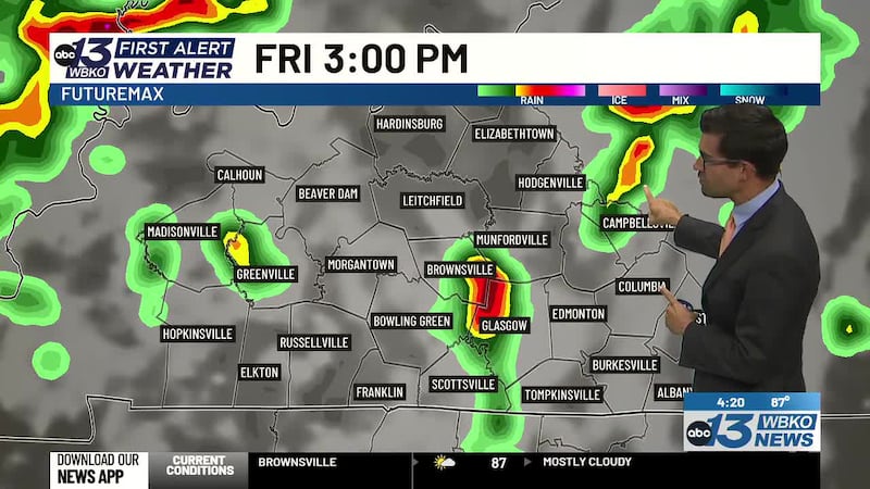 Scattered showers and storms are in the forecast over the next few days. High pressure will...