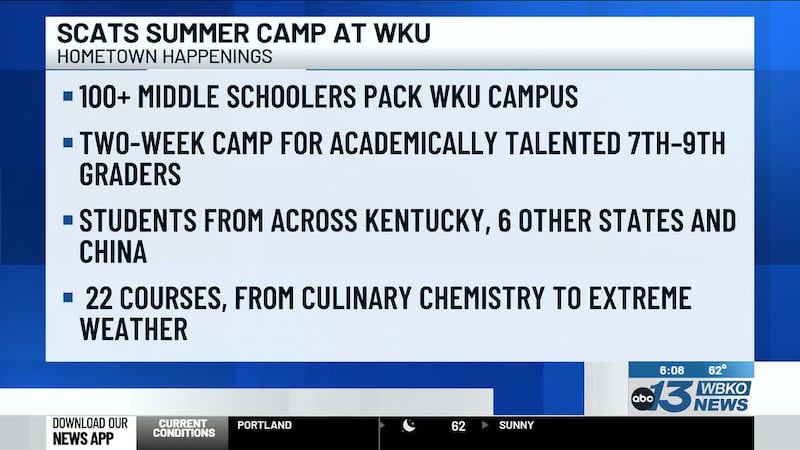 100 middle schoolers packed the Hill for the 44th annual Summer Camp for Academically Talented...