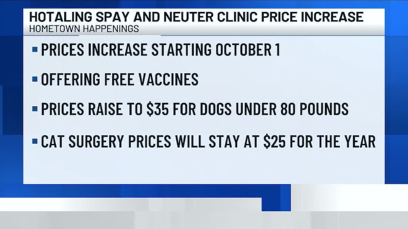 Pet owners can lock in current rates before the increase takes effect, and free vaccines are...